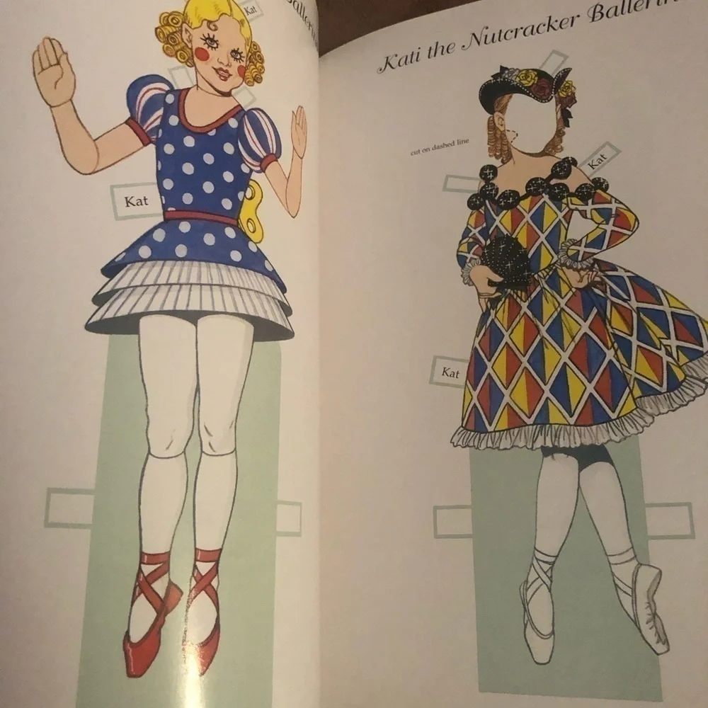 Tom Tierney’s Little Dancers Paper Dolls 6 Dolls Full Costumes New Collector
